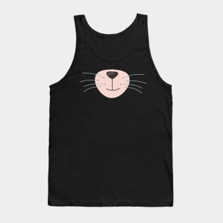 Kitty cat smile , Funny idea for mom, for women, for cat lover Tank Top